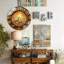 Horloge murale en bois Antelope Sunset
