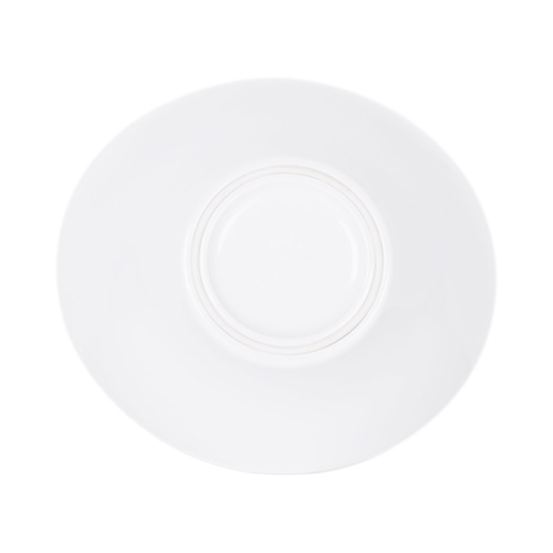 White 18 oz Classic Round Plastic Serving Bowl