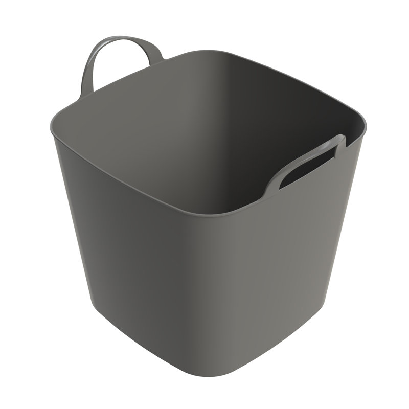 Life Story 26 Quart Flexi Tub, Versatile Storage Tote, Home Organizer, Gray, 1