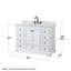 Ensemble de meuble-lavabo simple 48 po Deborah-40064721-80209411