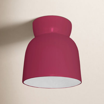 Ceramic Bell Outdoor Flush Mount