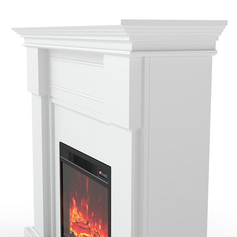 55" Electric Fireplace Withmantel, Freestandingfireplace Heater, 44" H x 55" W x 13" D
