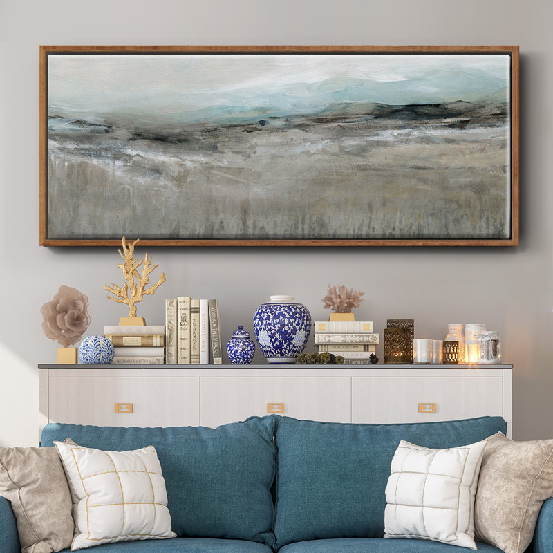 Distant Foothills- Framed Canvas