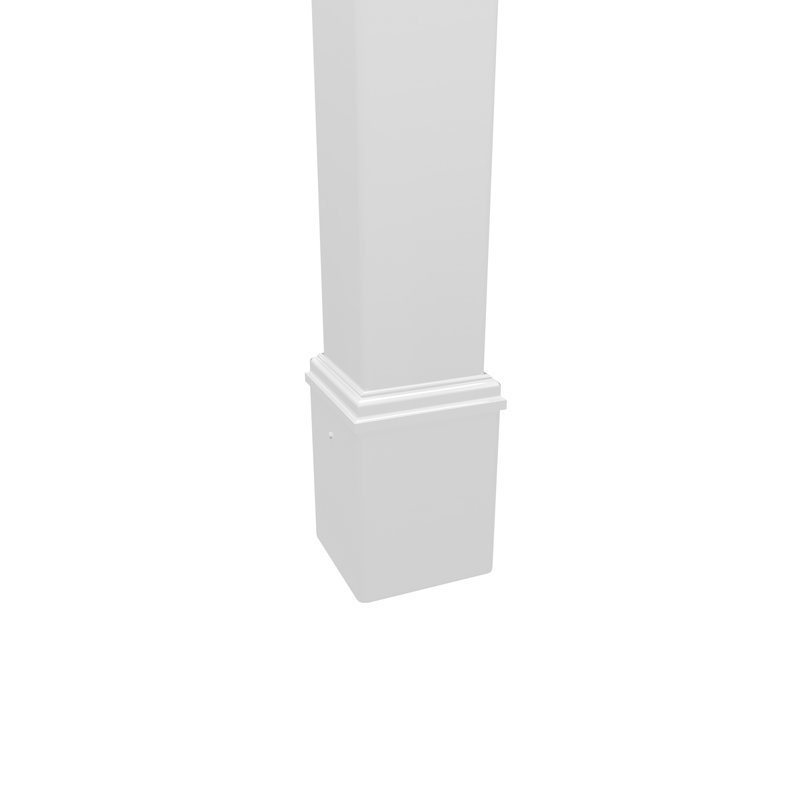Lampadaire blanc en vinyle (poteau seulement)