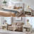 30.7inch Farmhouse 1 Drawer Nightstand And 1 Open Storage Cabinet, White - 2PCS-2008030247-1994672434