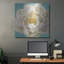 Art mural de luxe «Turquoise Bloom 2» par Danhui Nai
