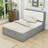 Briannie Platform Bed with with Storage Headboard and 4 Drawers-796695638