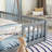 Double Twin Floor Bed With Fence, Guardrails-469027026