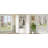 Modern Farmhouse Hall Tree with Storage Bench, Arched Mudroom Organizer, 7 Hooks & Side Cabinets-129940059