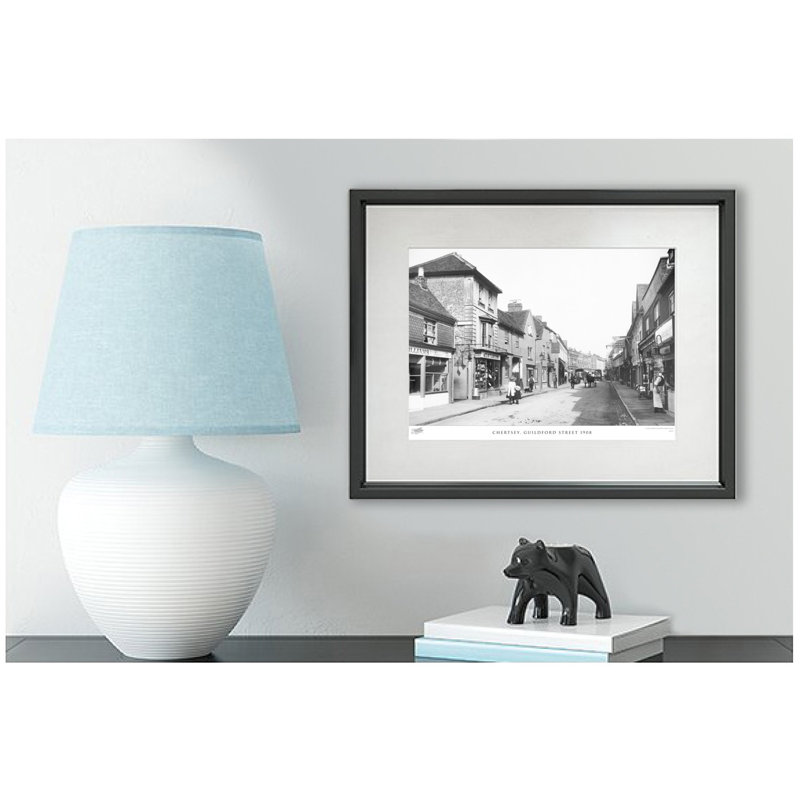 Chertsey, Guildford Street 1908 by Francis Frith - Single Picture Frame Print, 45cm H x 60cm W x 2.3cm D