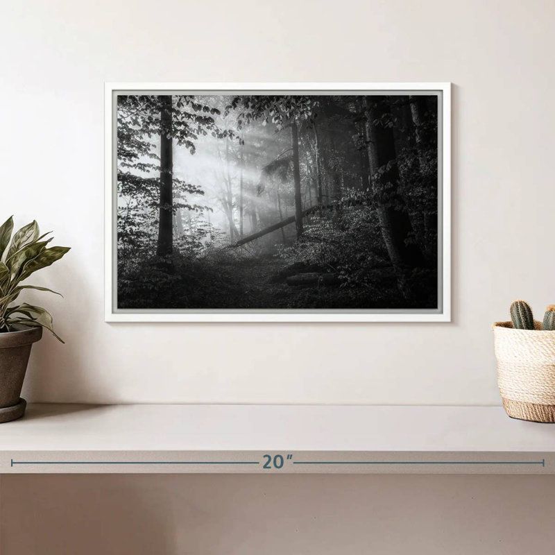 Point Of No Return, Cadre flottant blanc, 13 po x 9 po
