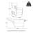 Modern Fabric Push Back Recliner With Ergonomic Segmented Back