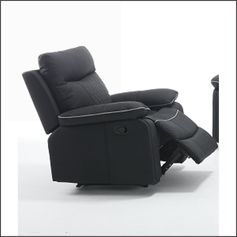 Fauteuils inclinables, fauteuil inclinable manuel moderne | Noir | Similicuir