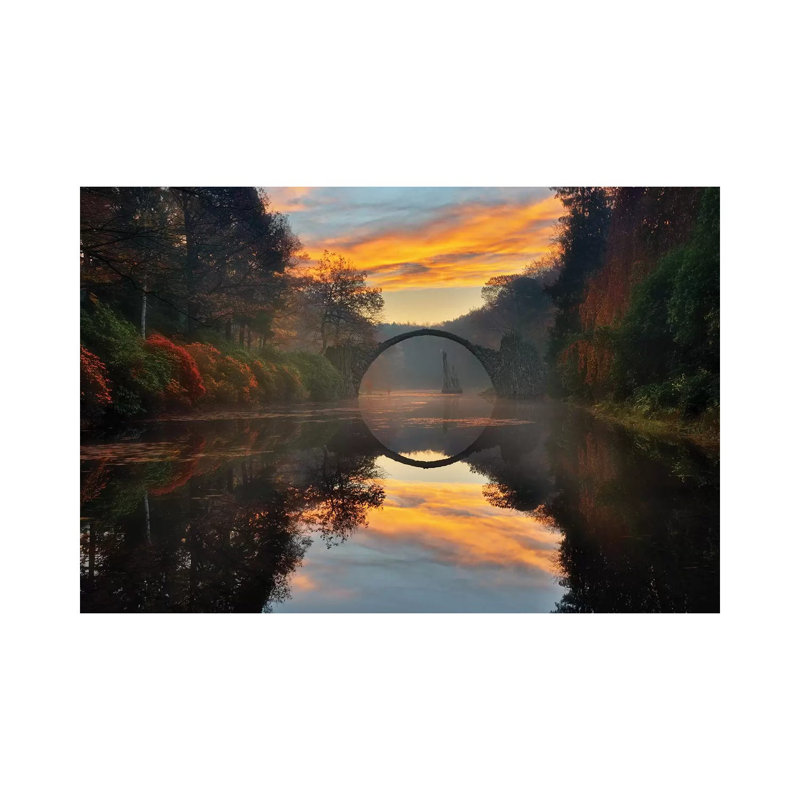 Autumn Garden... by Krzysztof Browko - Print on Canvas, Wrapped Canvas, 30.48cm H x 45.72cm W x 1.91cm D