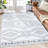 5x7 Area Rug Machine Washable Low Pile Non Slip Rugs Modern Geometric Foldable Rug Stain Resistant Indoor Carpet for Living Room Bedroom Dining Room,-1008968894