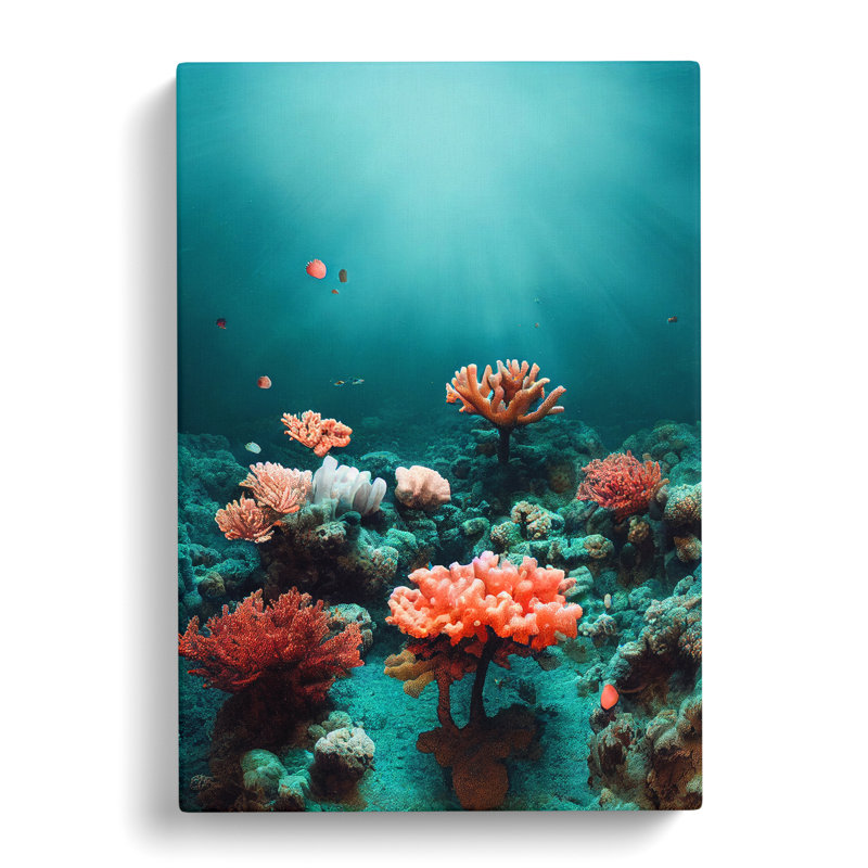The Coral Reef - Wrapped Canvas, 76cm H x 50cm W x 3cm D