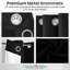 Panneau de rideau simple occultant et isolant en lin de couleur unie avec œillets-75079345-75079346