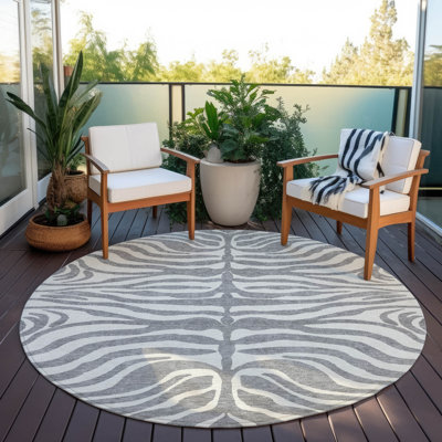 Tapis intérieur / extérieur gris Solstice 