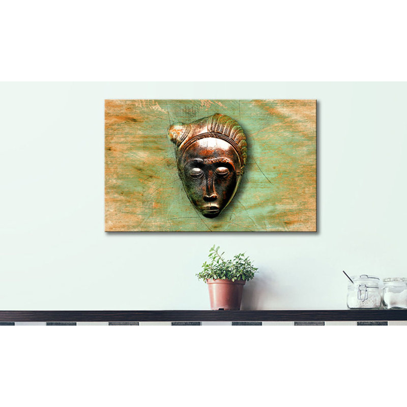 African Woman - Wrapped Canvas Print, 100% cotton canvas, 80cm H x 100cm W