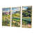 Toile avec cadre flottant or