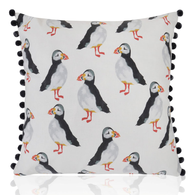 Kaplan Puffin Square Throw Cushion