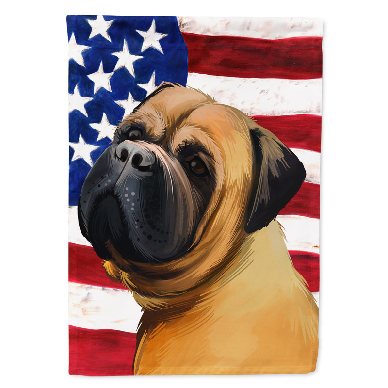 Polyester à 2 côtés 28 x 40 po drapeau maison, Bouledogue anglais