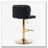 PU Faux Leather Upholstered 360°Swivel Adjustable Counter Height Bar Chairs Bar Stoolsith the whole Back Tufted-142164694-142164693