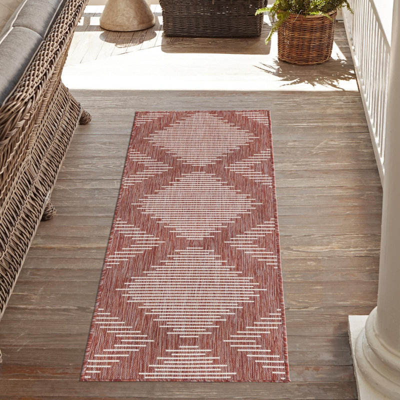 Tapis d'extérieur couleur iris brique, Tapis de couloir 2 pi x 5 pi