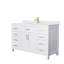 Beckett 54" Freestanding Single Bathroom Vanity with Cultured Marble Top-760643050-768606383-768606382