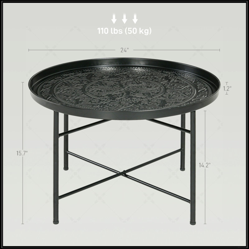 Table basse 24 po, Noir