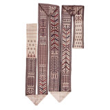 Antique Central Asian Tribal Yamoud Tent Band Hallway Runner Rug