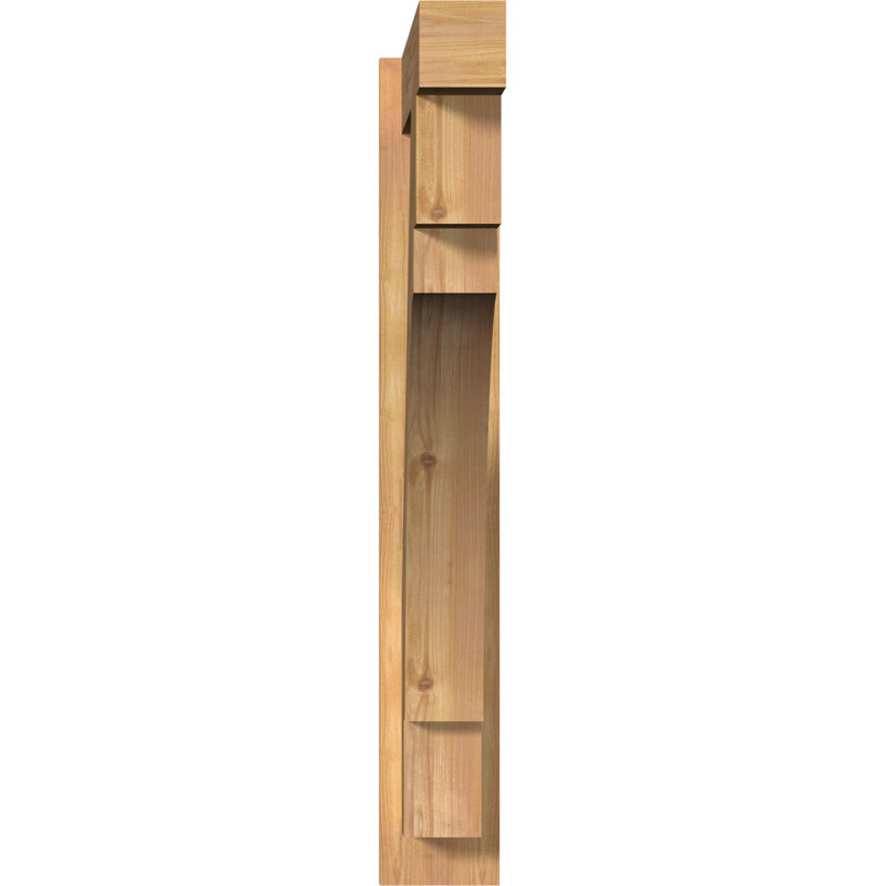 Persienne en bois Merced Block Rustic Timber, P 30 po x H 38 po, Sapin Douglas de 8 po (sciage brut)