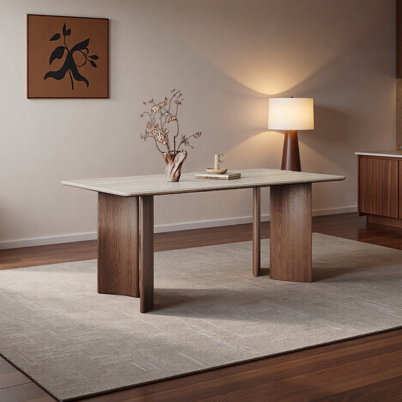 Table de salle à manger haut de gamme, H 29,52 po x L 70,86 po x l 35,43 po