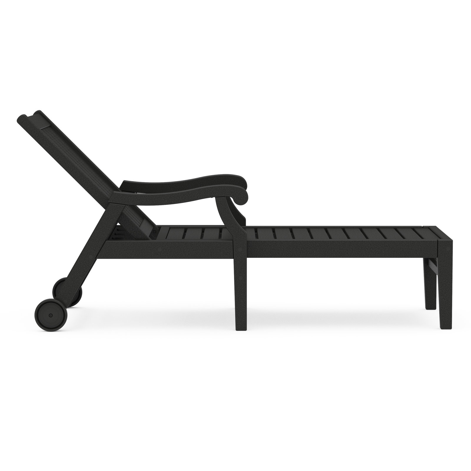 POLYWOOD® Verlyn 30" Patio Chaise Lounge, Black