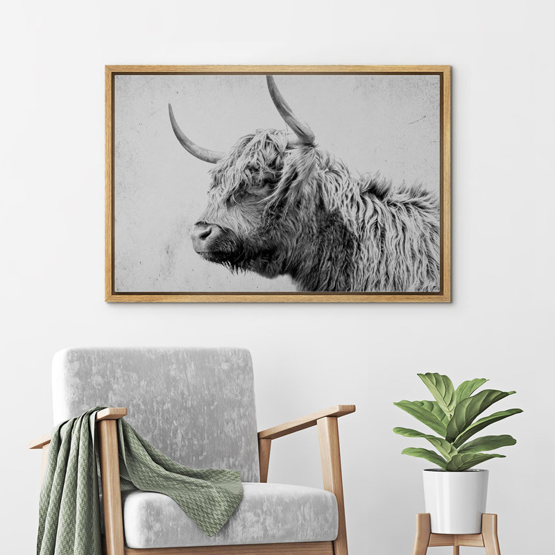 Photographie de toile d'animaux sur le côté des animaux, H 24 po x l 36 po x P 1,5 po, Cadre naturel