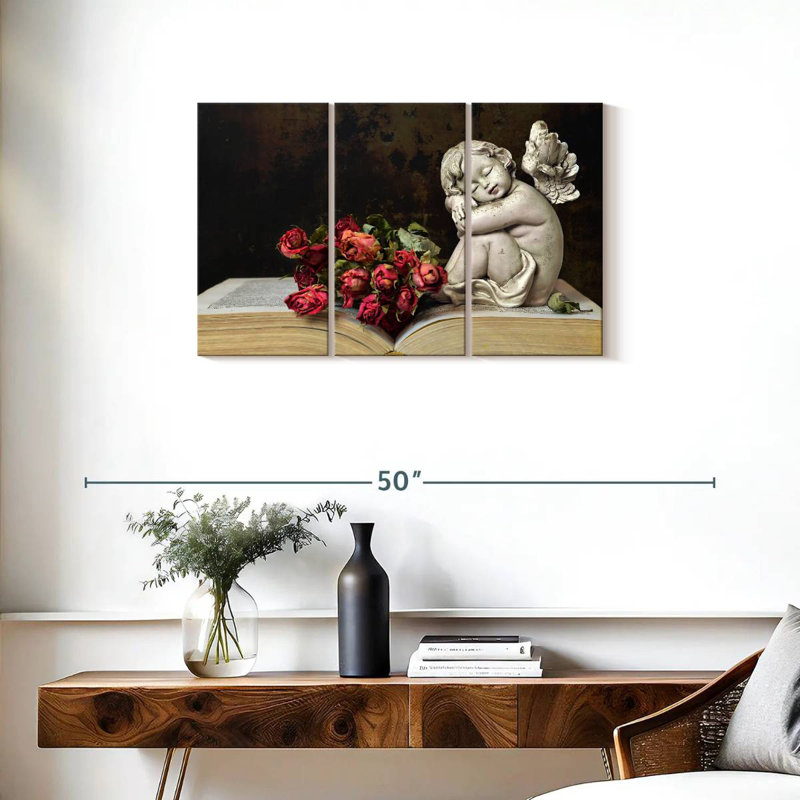 Leisha Cherub, 20" H x 33" W