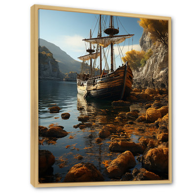 «Tropical Hidden Harbor Pirate Ship I», reproduction sur toile