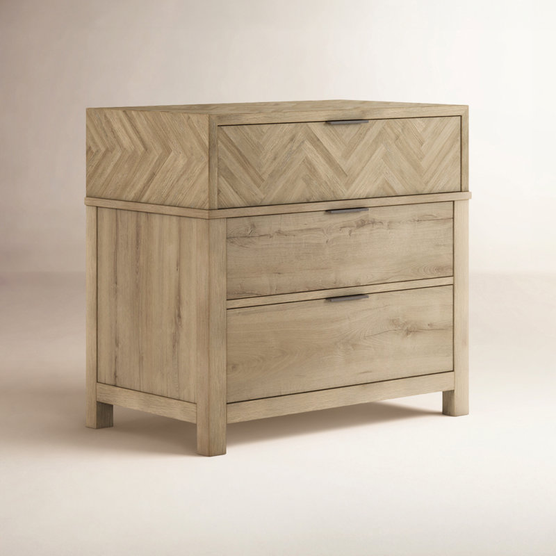 Garrison 3 - Drawer Solid Wood Nightstand