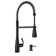 Moen Essie Pre-Rinse Spring Pull Down Single Handle Kitchen Faucet with Power Clean Technology and Soap Dispenser