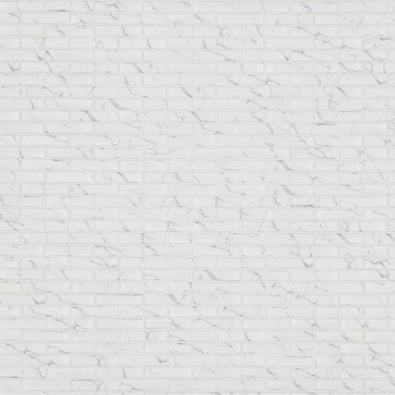 Isla Brick 12 in. x 12 in. Matte Porcelain Mosaic Floor and Wall Tile