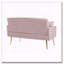 Canapé 2 places rose en tissu Teddy-1437187704