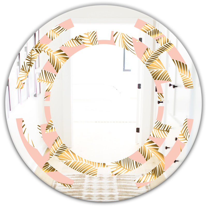 Miroir mural Space Coastal, 23,6 po x 23,6 po, Feuillage IV