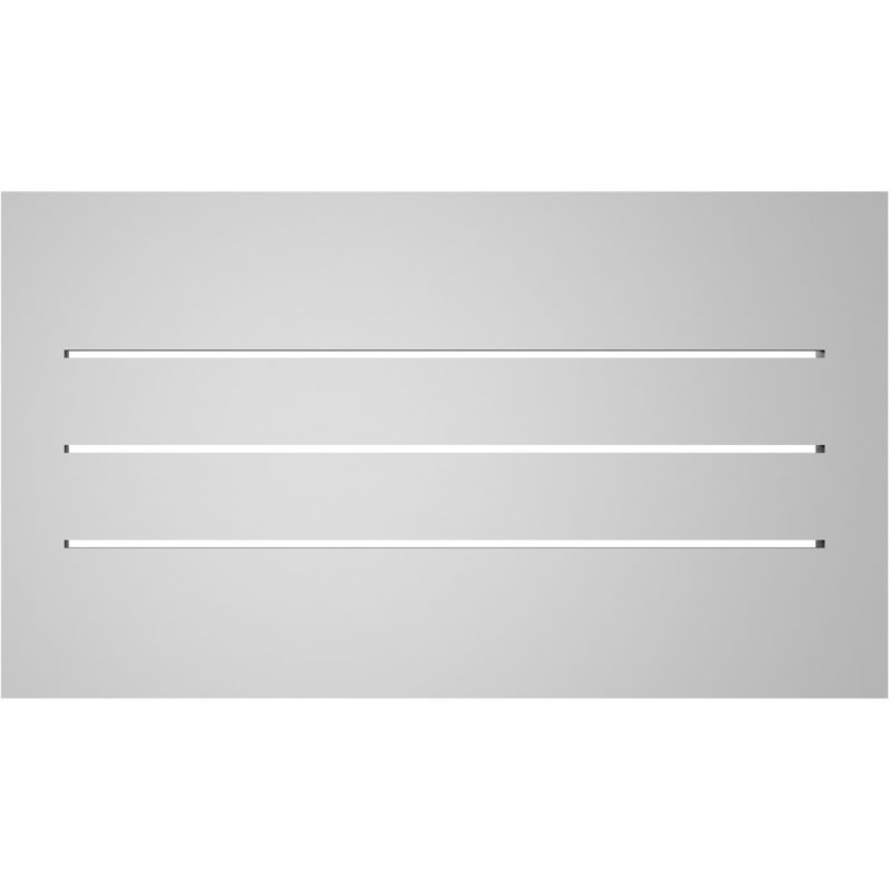 Évent à pignon fonctionnel en uréthane rectangulaire à fixation en surface, brun clair apprêté, H 16 po x l 28 po x P 1,5 po