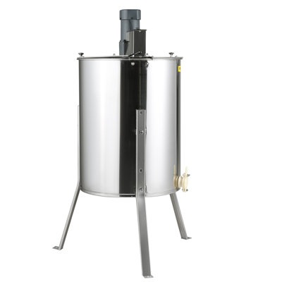 Electric Honey Extractor, 4/8 Frames Honey Spinner Extractor, Stainless Steel Beekeeping Extraction, Apiary Centrifuge Equipment With Height Adjustable Stand, Honeycomb Drum Spinner With Lid