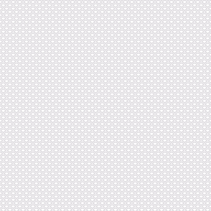 Rouleau de papier peint à petits coquillages L 33 pi x l 21 po, Gris / blanc