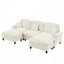 Canapé modulaire Classic Comfy avec accoudoirs évasés et volants amovibles-1678206347-1678206351