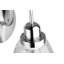 Gere 1 - Light Dimmable Industrial Style Switched Silver Armed Sconce