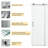 48"- 48 13/16" W x 76" H Single Sliding Frameless Shower Door with 5/16 in. Clear Tempered Glass-53511881