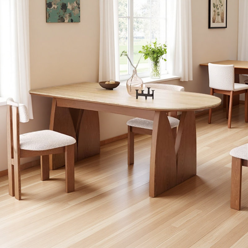 Simple and Light Luxury Design Dining Table, Brown