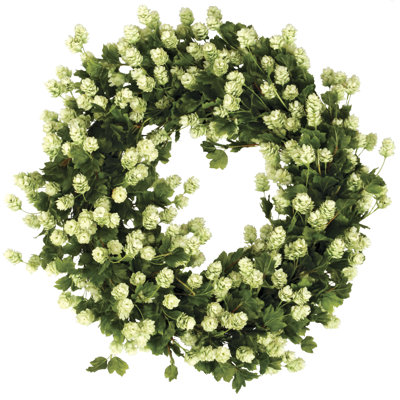 Faux Hop Blossom Polyester 30'' Wreath